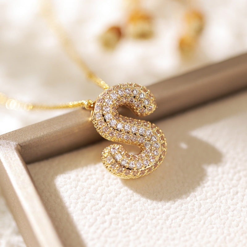Avtoit | Alphabet-Diamond-Pendant-Necklace