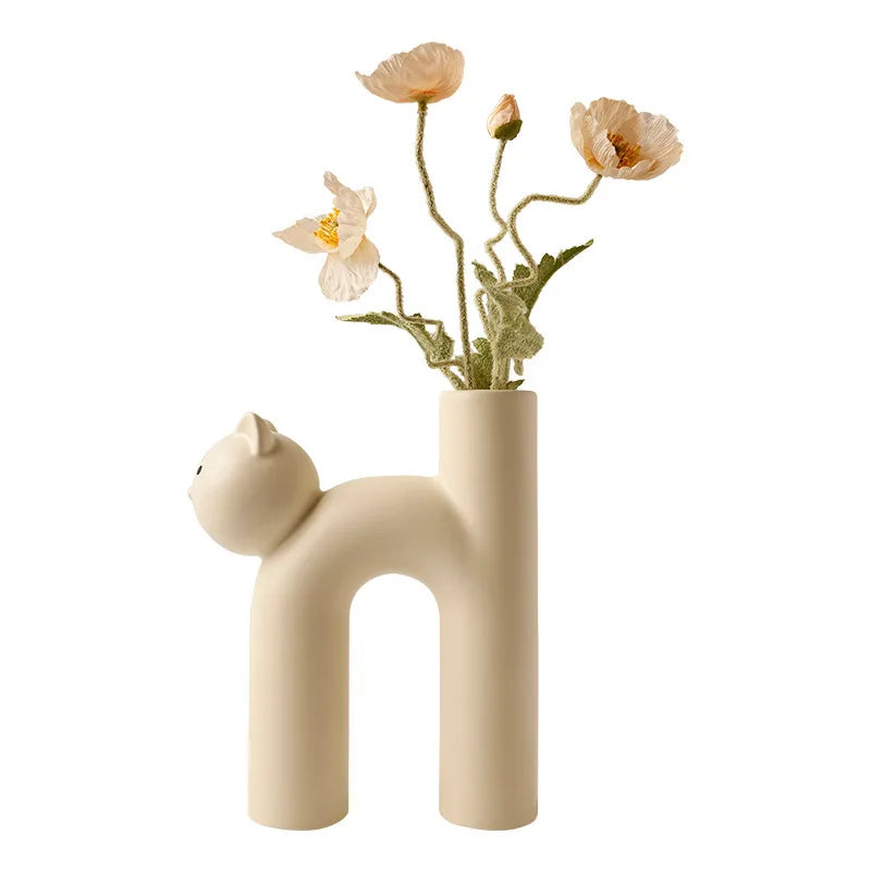 Avtoit | Mini Cat Elegant Minimal H-shaped Flower Vase