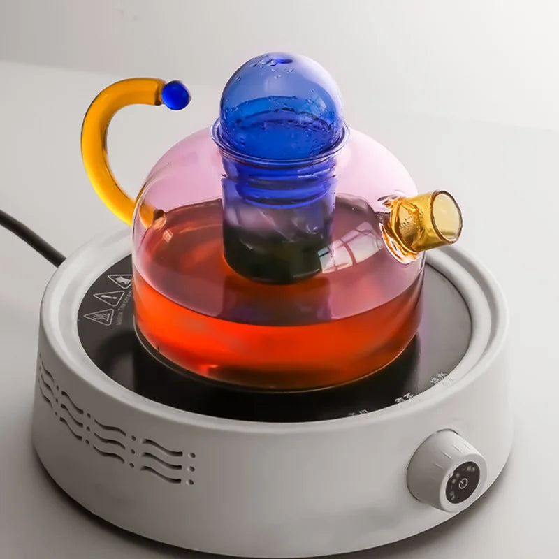 Avtoit | Contrasting Color Glass Tea Set