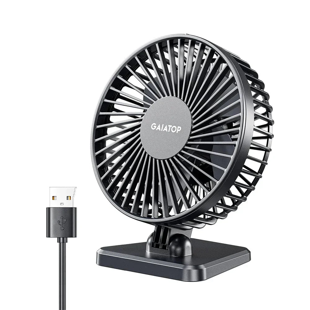 Avtoit | BreezePro Lunara | USB Mini Fan | 3 Speed Levels | Compact & Quiet | For Home & Travel
