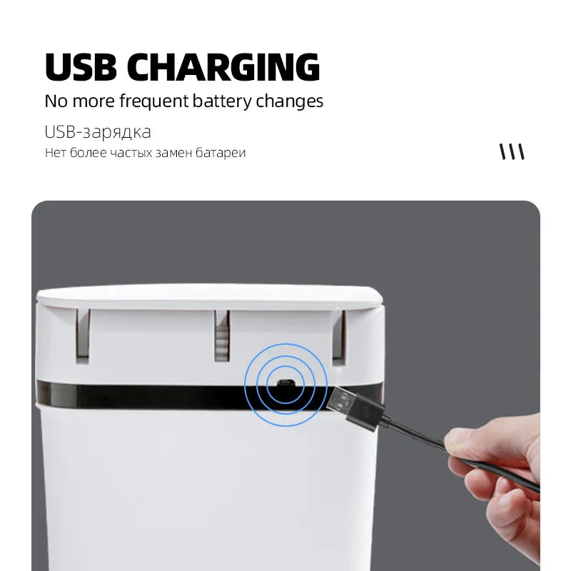 Avtoit | Waterproof Smart Wave Sensor Automatic Trash Can