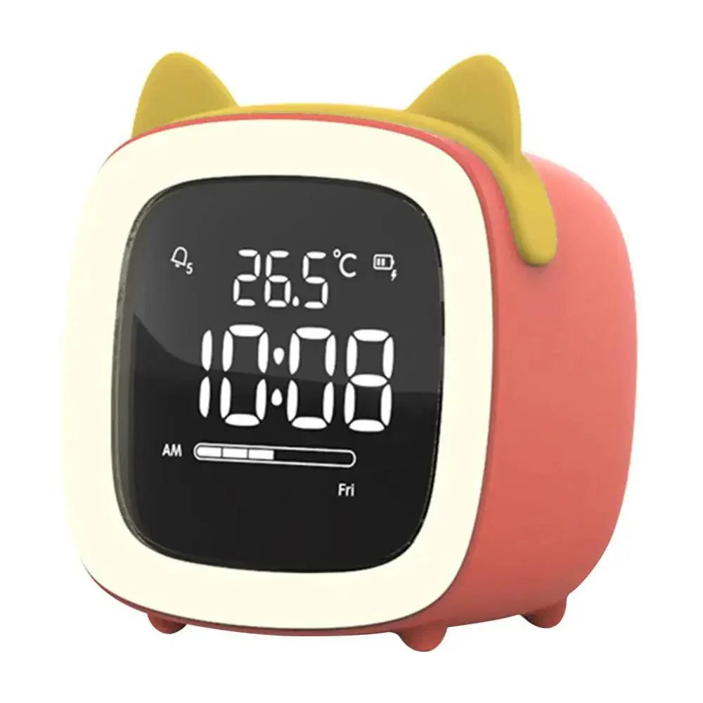 Avtoit | Cartoon Bunny LED Alarm Clock with Night Light – Rechargeable, Cute Digital Display for Kids & Bedrooms