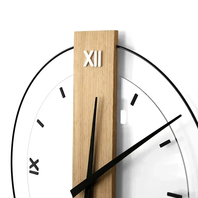 Avtoit | SilentOak – Minimalist Wooden Wall Clock with Silent Movement