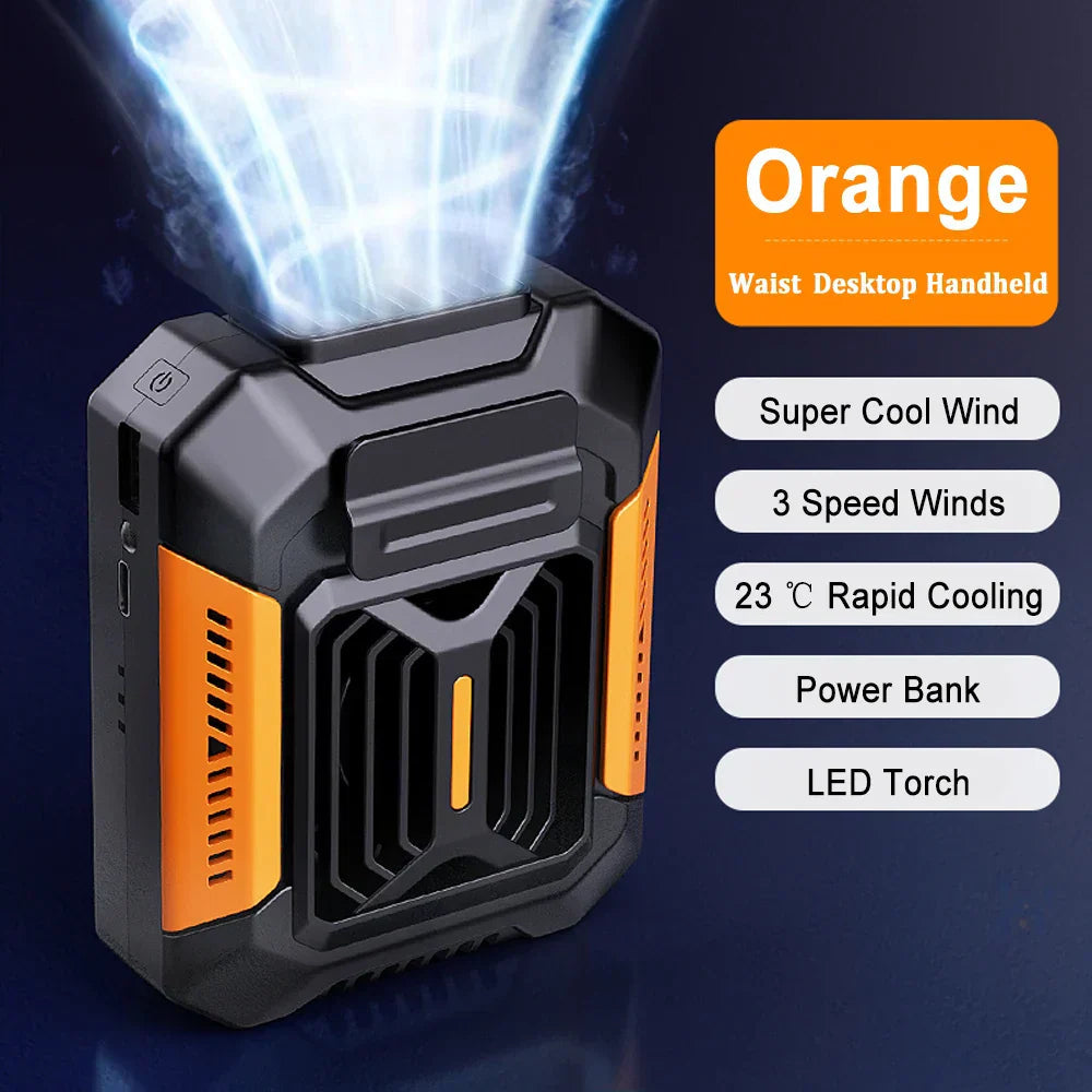 Avtoit | Venturio 3-in-1 Clip Fan | With LED & Powerbank | Portable & Powerful | 4000 mAh Battery