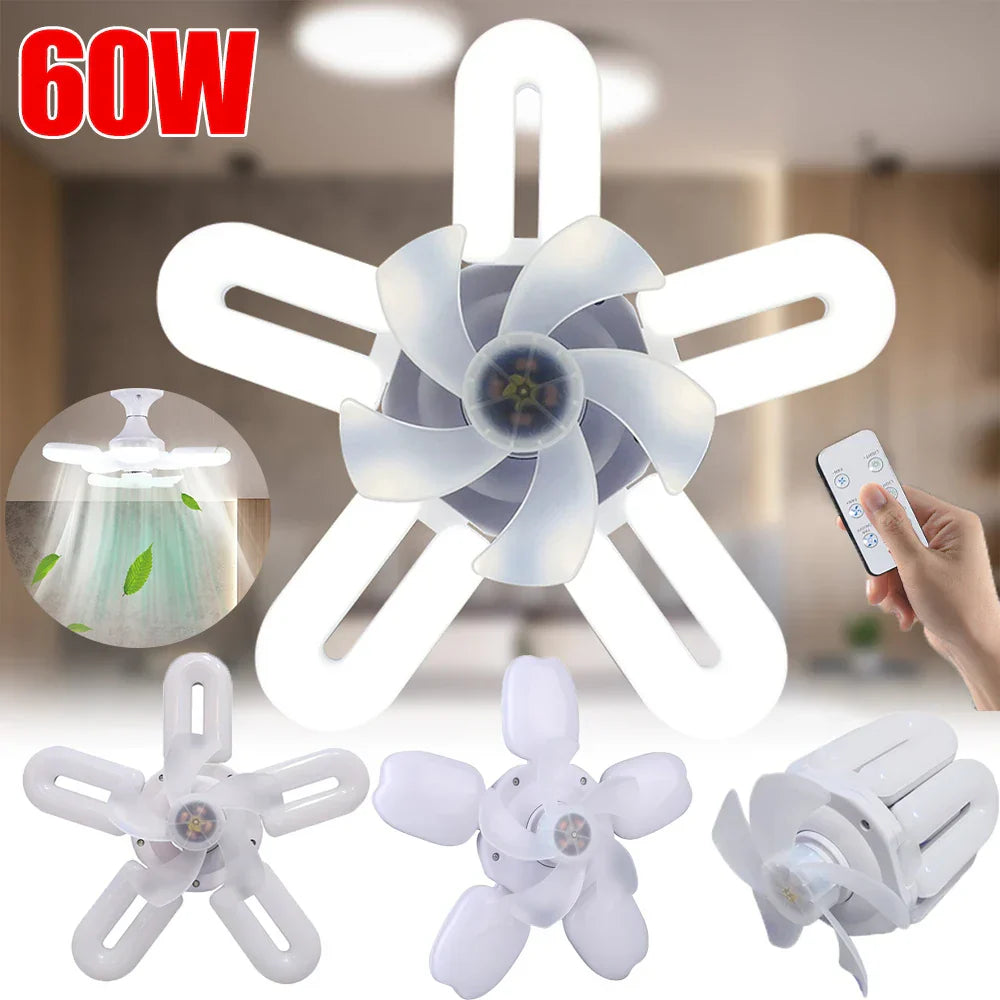 Avtoit | Silent Adjustable Remote Control Ceiling Foldable Fan Lamp