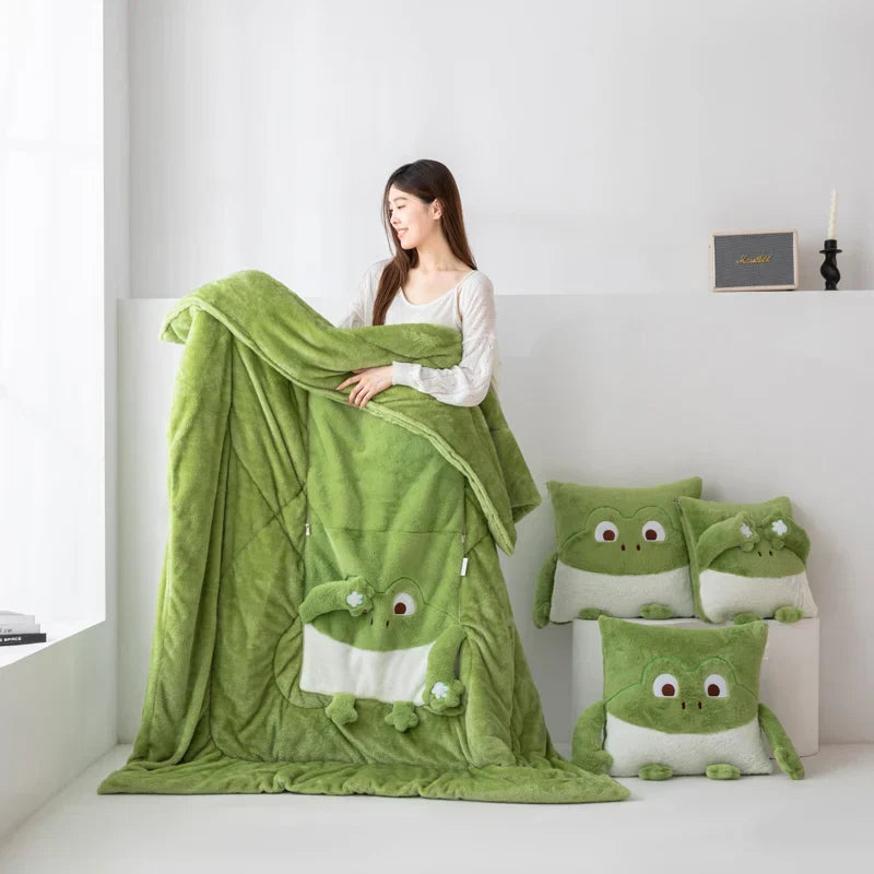 Avtoit | Cozy Dreams Mini Monster Quilted Pillow Blanket
