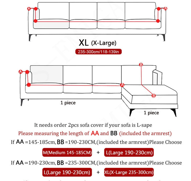 Avtoit | Modern Non-slip Colorful Elastic Sofa Cover