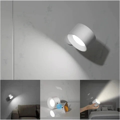 Avtoit | Spotlight Wireless Wall Lamp - 360° Rotation, Dimmable, Rechargeable Wall Light