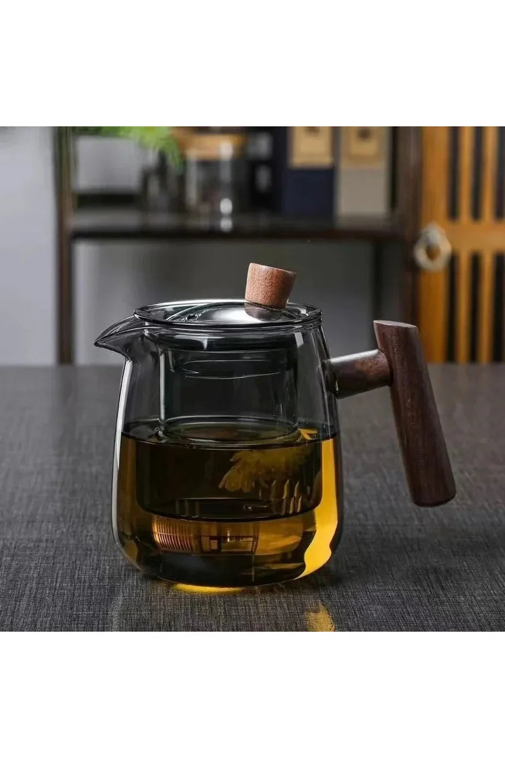 Avtoit | Wood Handle Glass Teapot