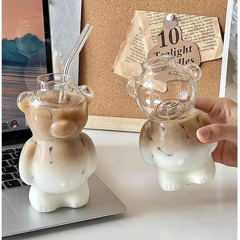 Avtoit | Happy Bear Glass Coffee Mug