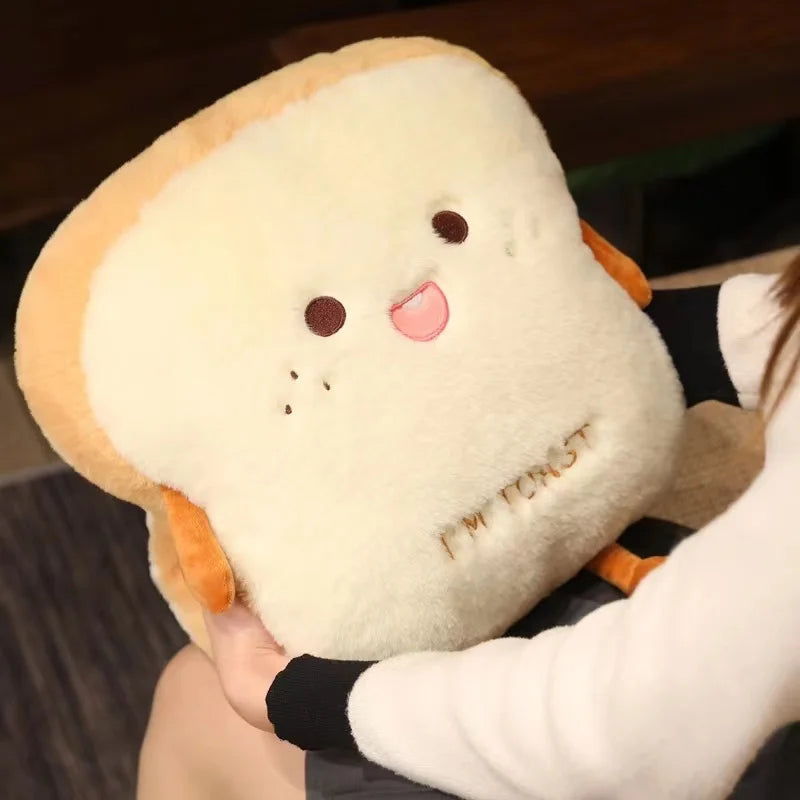 Avtoit | Plush Toast Bread Ultra Soft Hand Warmer Pillow