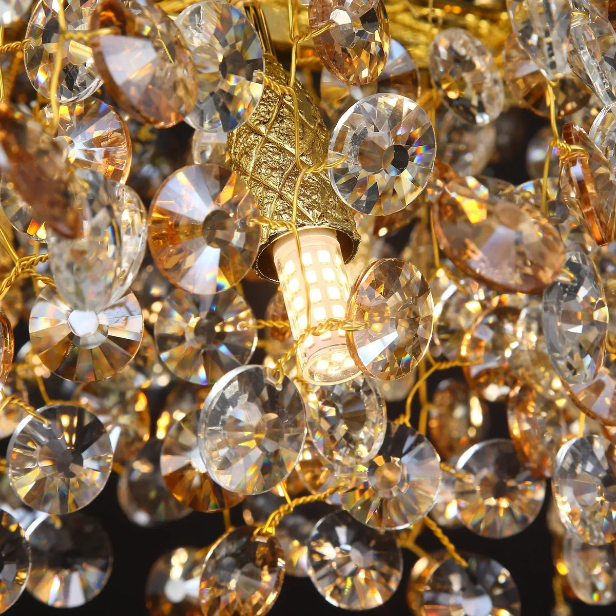Avtoit | Long Crystal Pendant Chandelier | Nordic LED Island Light with Remote Control (G9)
