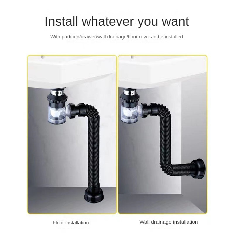Avtoit | Universal Easy Drain Foldable Pipe