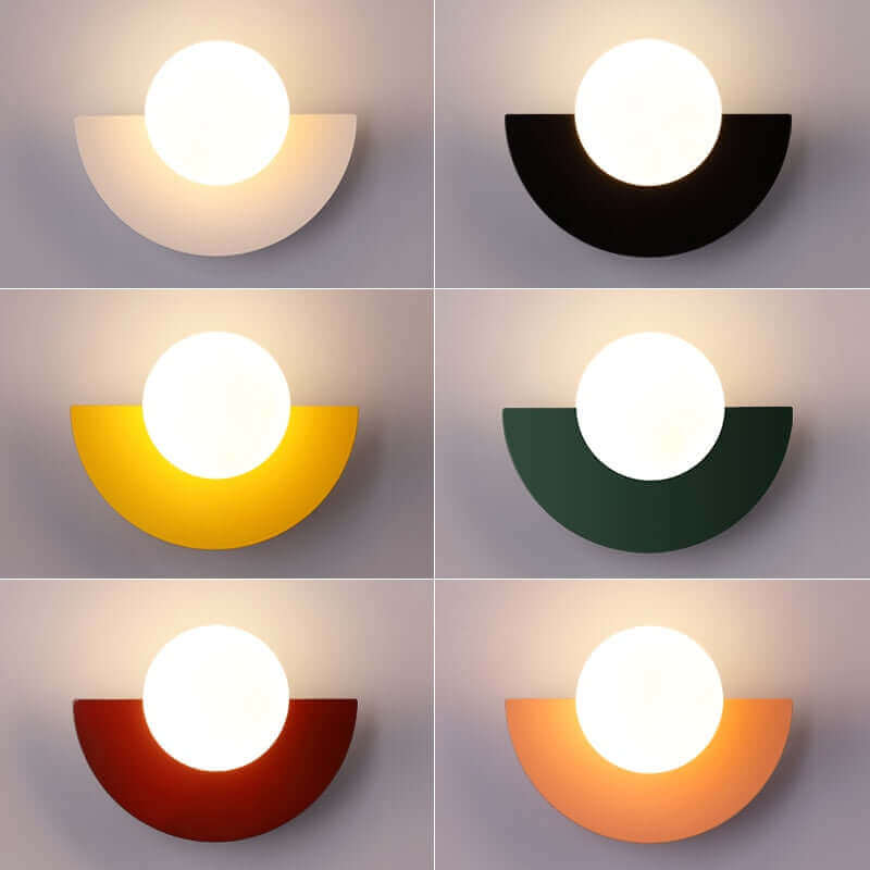 Avtoit | Half Moon Metal Wall Light. Available in 2 different sizes and various colors.