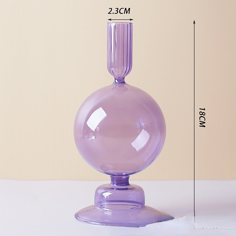 Avtoit | Lilac Candle Holder made of Glass