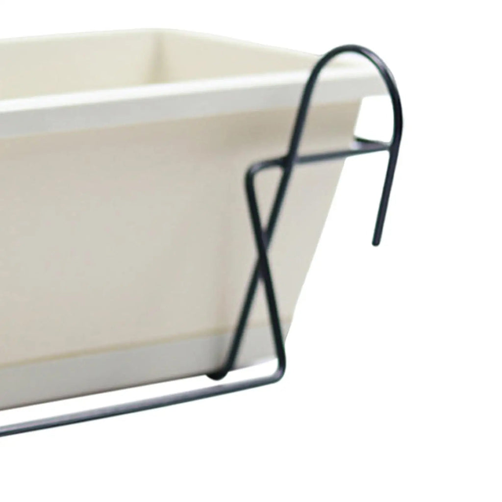 Avtoit | Plantivo Railing Planter Box | With Hooks & Drain Tray | 8L Capacity | Weatherproof
