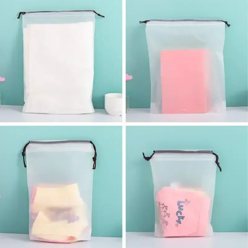 Avtoit | Travix Shoe Bag Set | Waterproof & Transparent | Pack of 10 | For Travel & Everyday Use