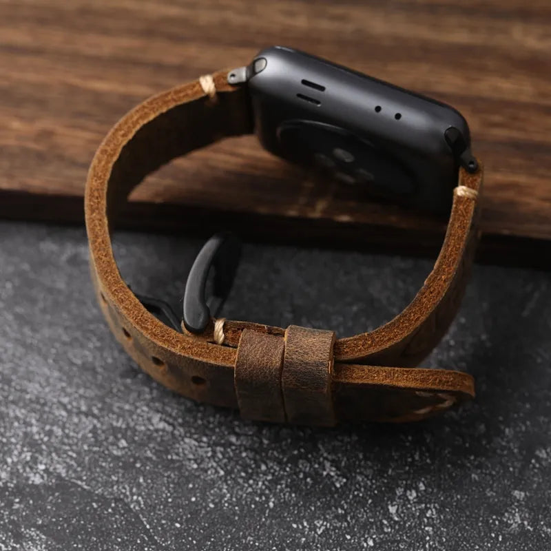 Avtoit | Handcrafted genuine leather cowhide Apple Watch band