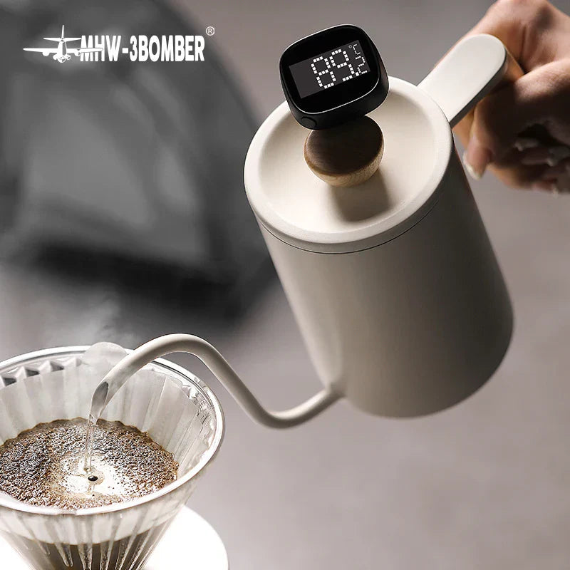 Avtoit | MHW-3BOMBER Digital, instant-read coffee thermometer for latte art pen, milk frothing pitcher, stylish barista kitchen accessories for home