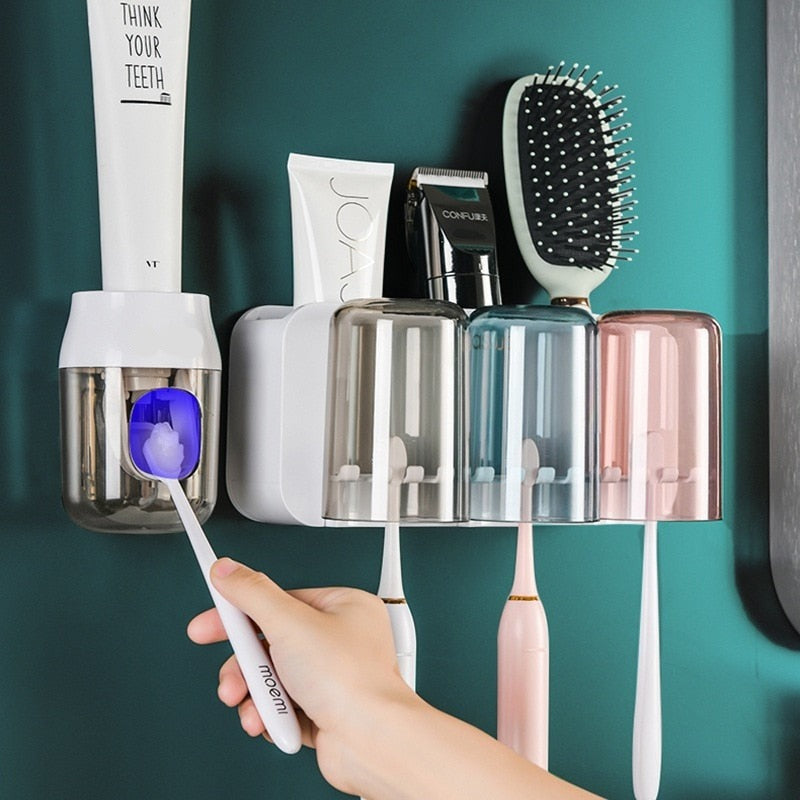 Avtoit | Wall-Hanging Mouthwash Cup Toothbrush Holder