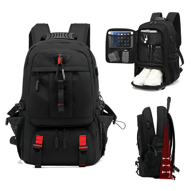 Avtoit | Tech Trek Pro 50-80L – The Ultimate Backpack with USB Charging Port | Durable & Spacious