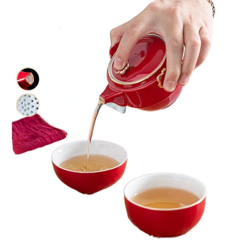 Avtoit | Luck Cat Ceramic Quick Cup Tea Set