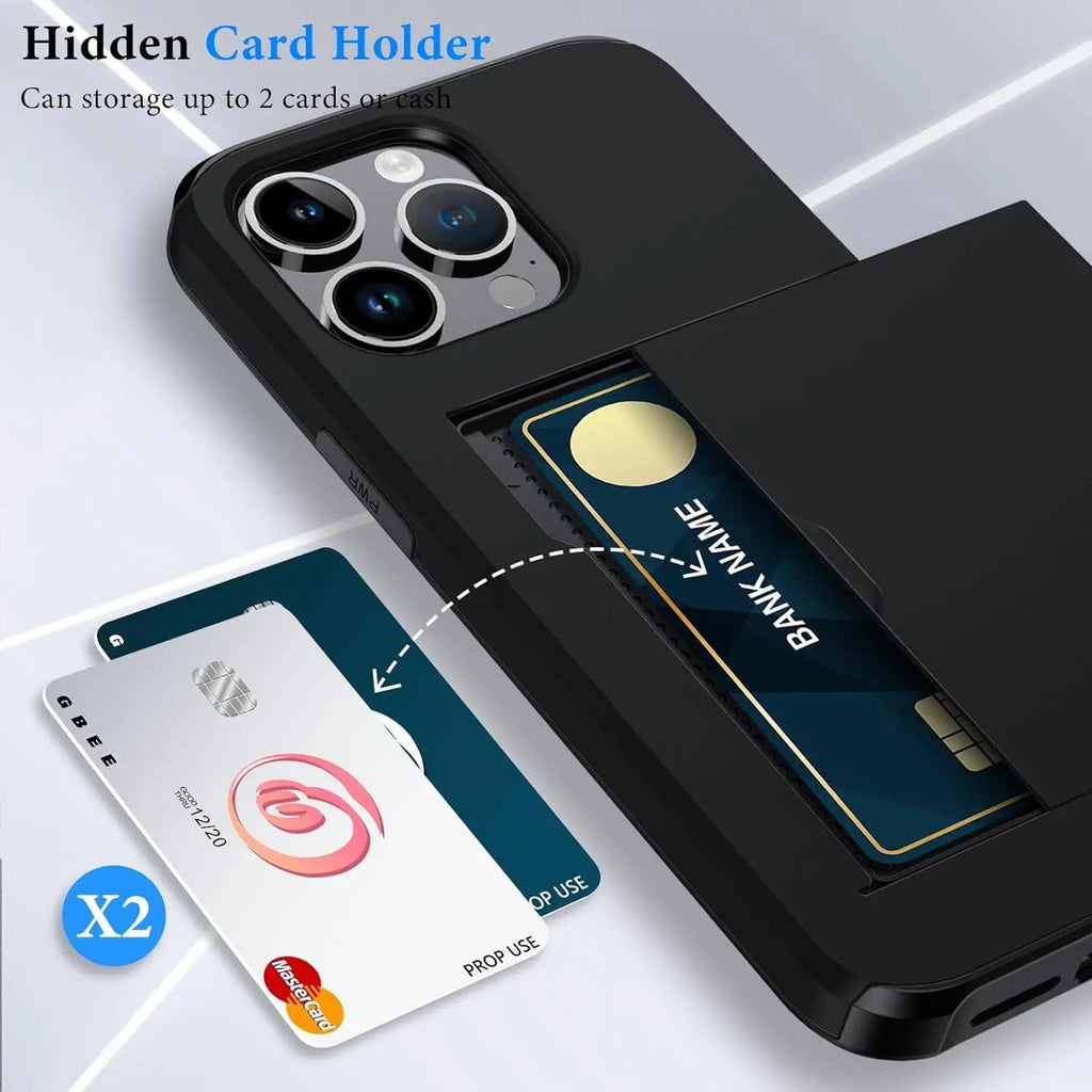 Avtoit | LuxShield iPhone Case with Card Holder | Slim Design | Card Storage | Protection & Style
