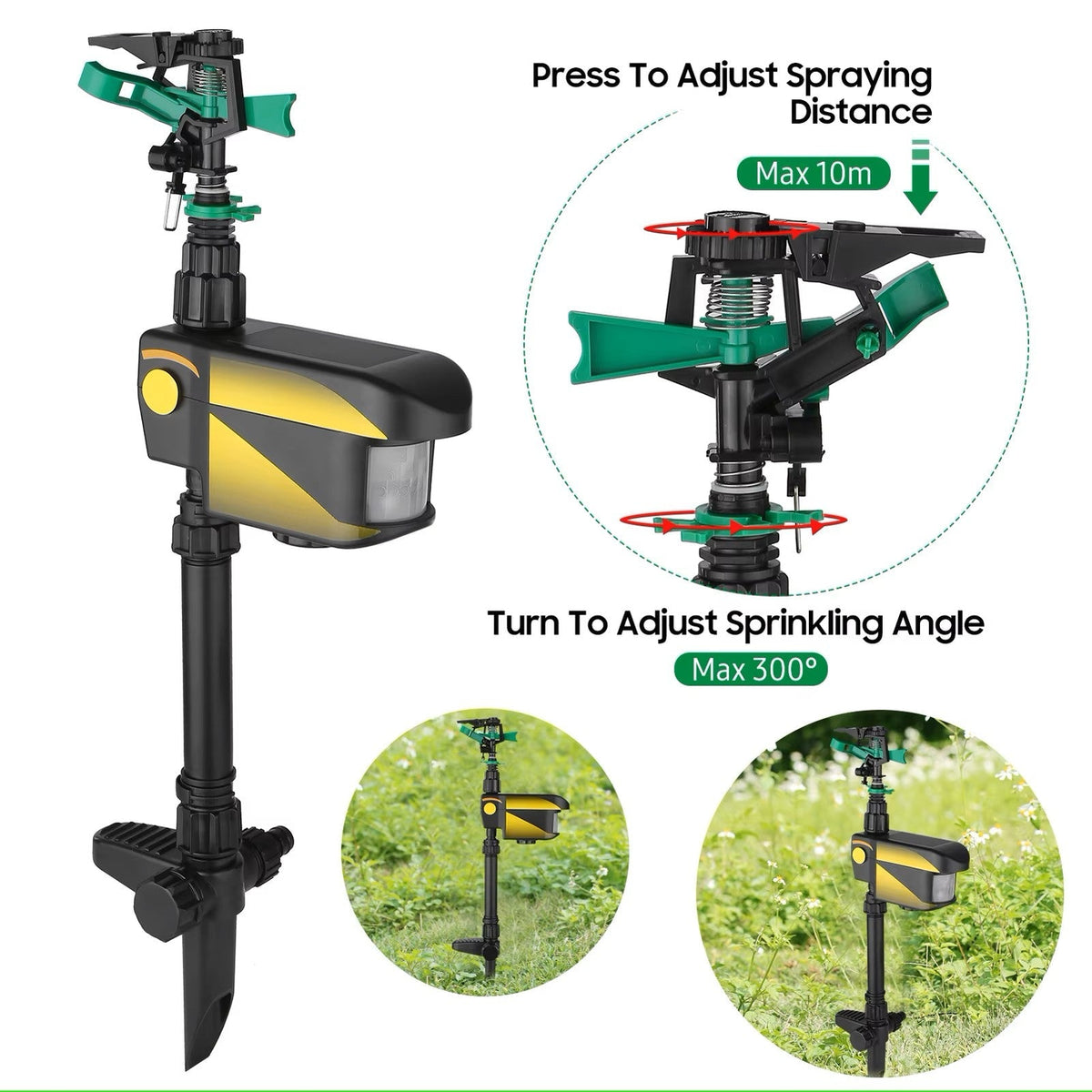 Avtoit | Sprinkler system for garden irrigation – Adjustable irrigation sprinkler with stand base