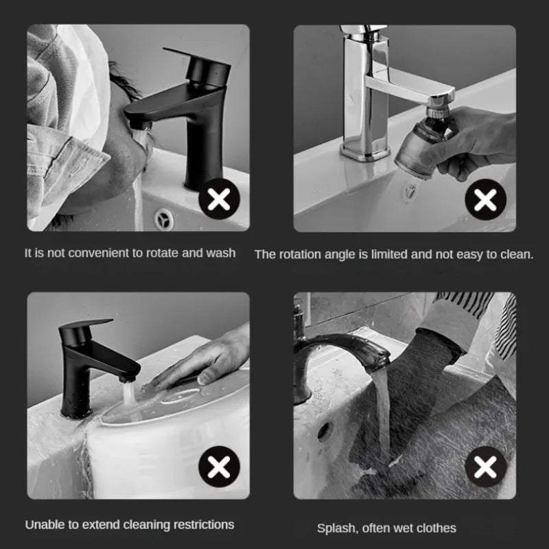 Avtoit | Splash-Proof Mechanical Universal Rotatable Arm Faucet