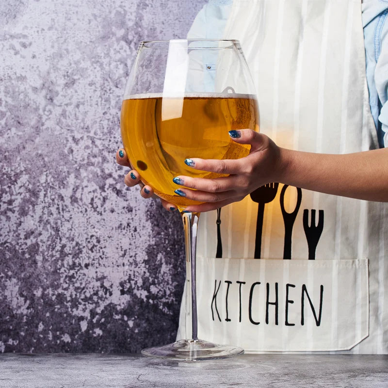 Extra-Large 3000 ml Crystal Wine Glass and Beer Mug