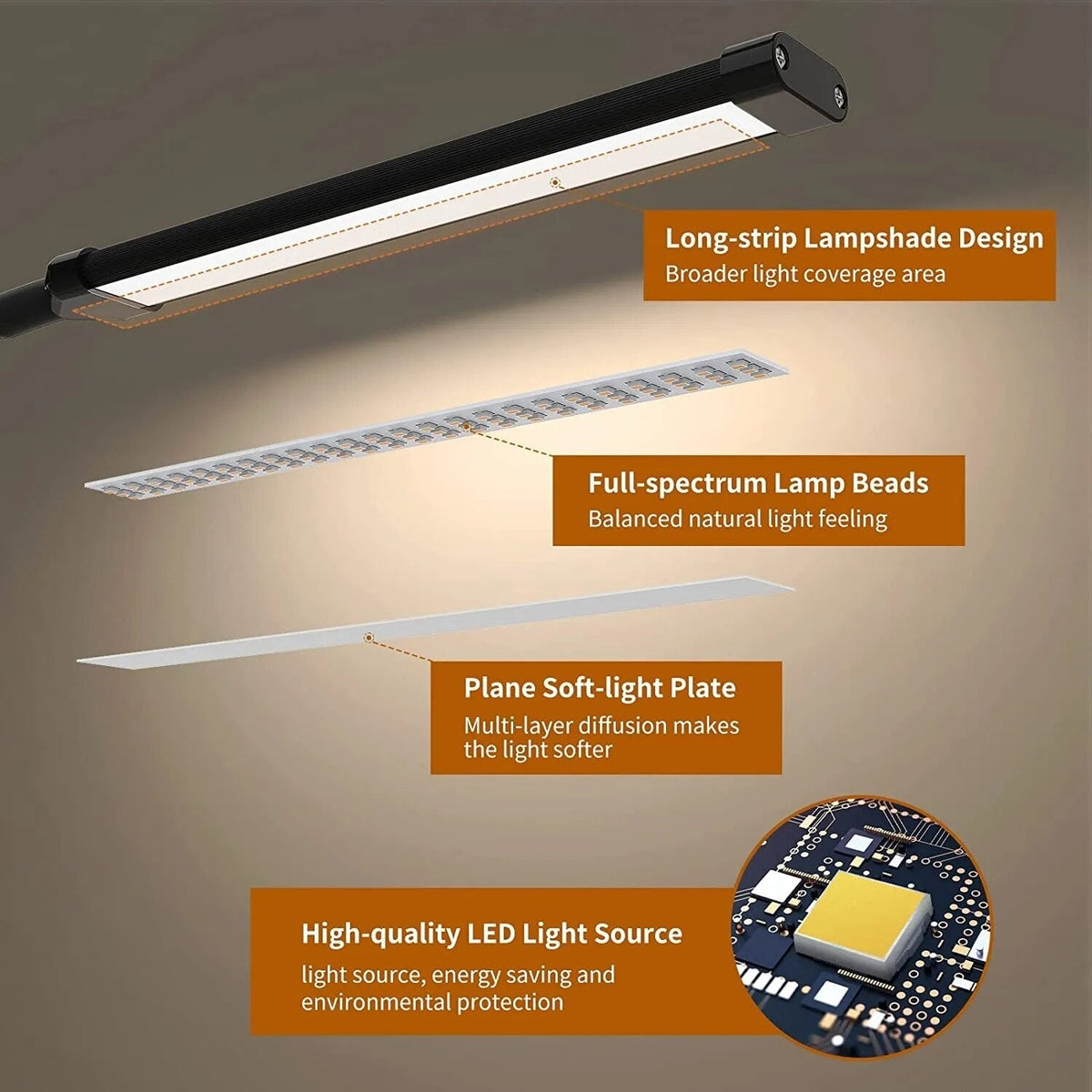 Avtoit | Adaptive Workspace Dimmable Flexible LED Lamp