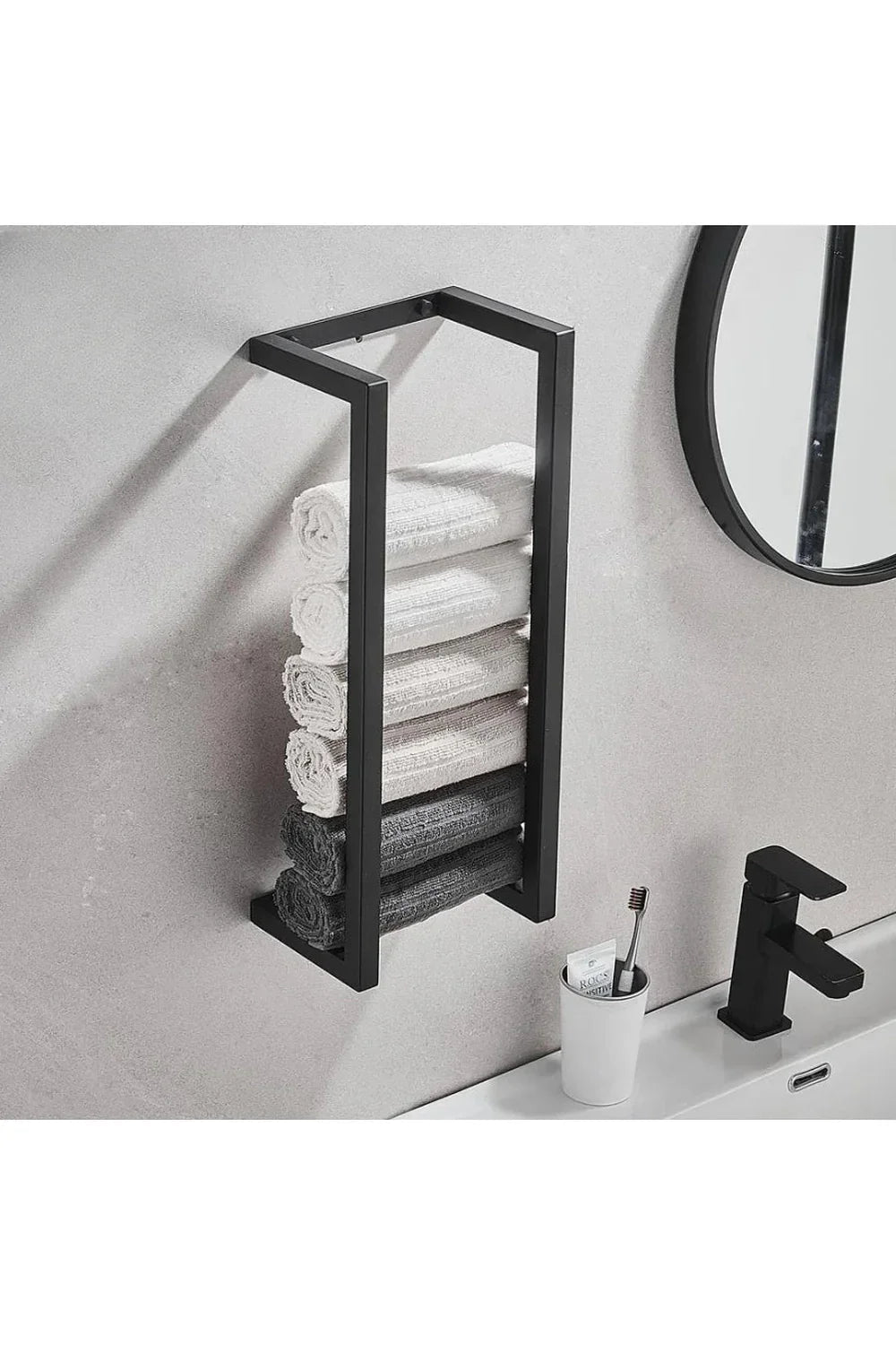 Avtoit | Slim Black Bathroom Shelf