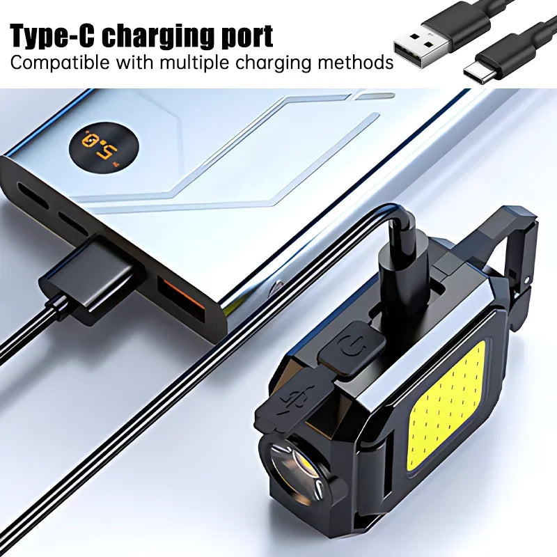 Avtoit | TorchKey Mini Flashlight | 1000 Lumen | Magnetic Base & USB-C | Keychain Format