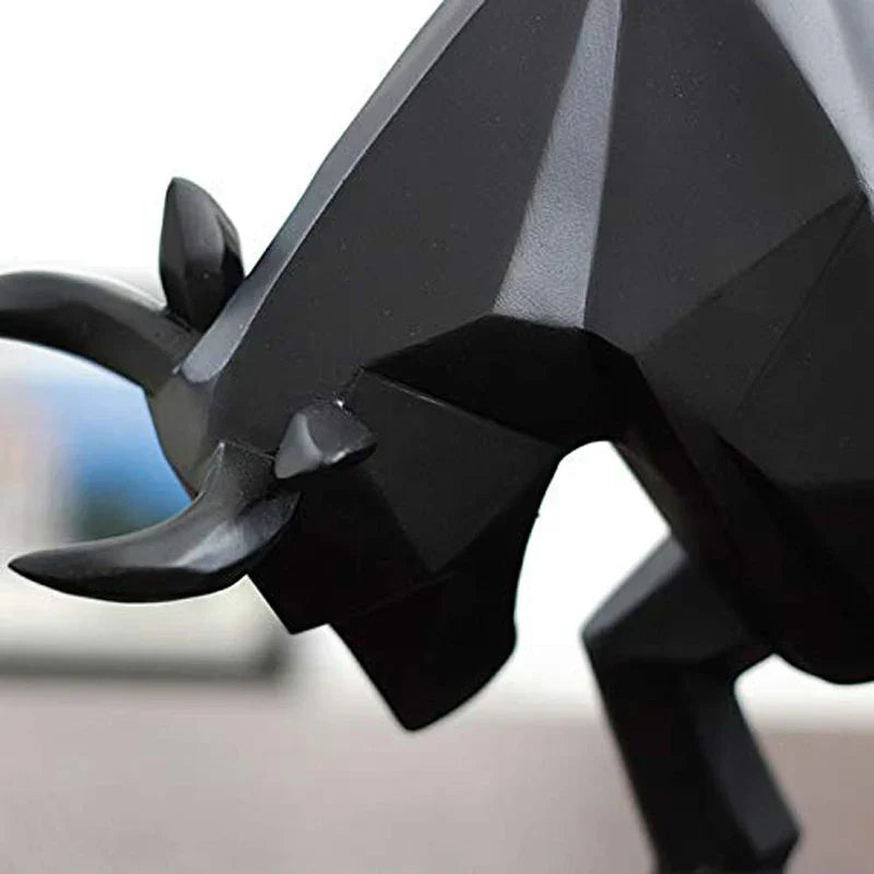 Avtoit | YuryFvna Modern Geometric Bull Statue, Ornament, Café, Bull Sculptures, Animal Figures, Abstract Hotel Home Decoration