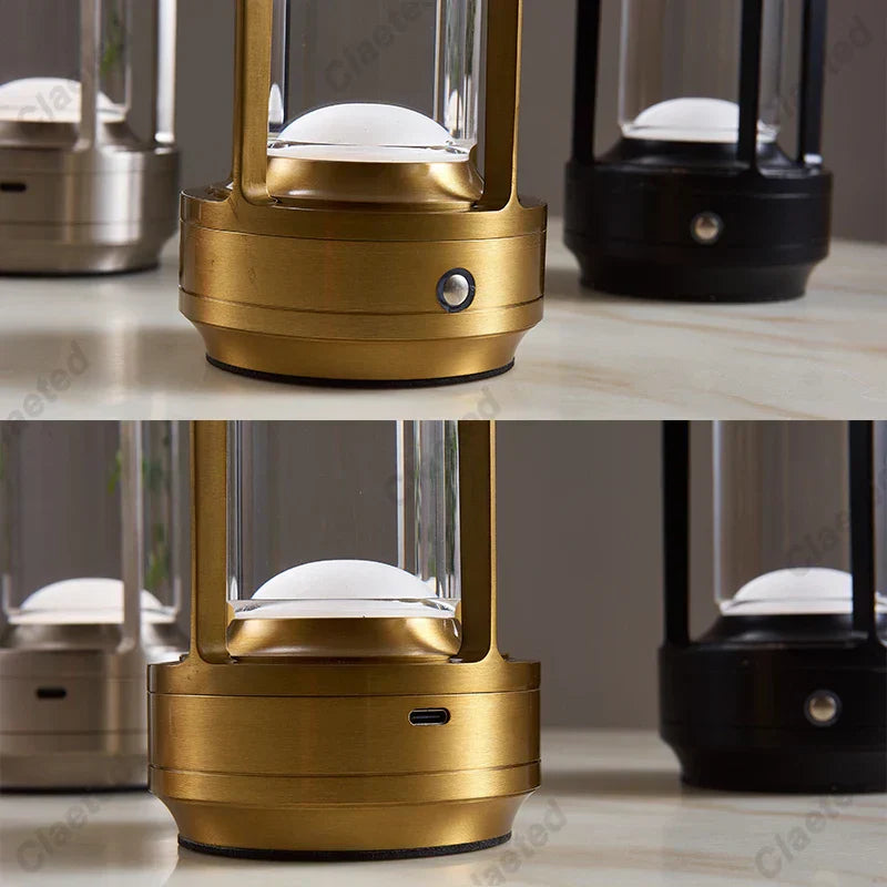 Avtoit | Rechargeable Wireless LuxuryGlow Table Lamp - Elegant Wireless Lamp for Any Mood