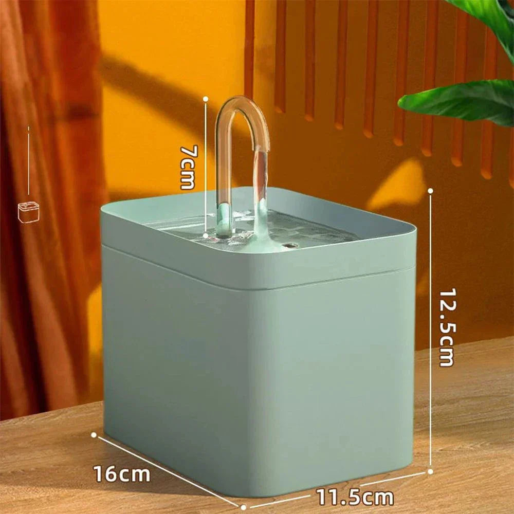 Avtoit | Ultra-quiet Pet Water Fountain with Intelligent Filtration - 1.5 l Stainless Steel