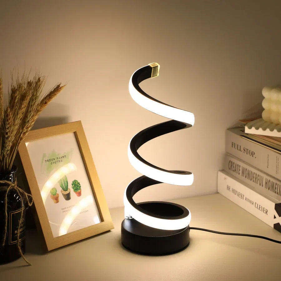 Avtoit | Modern Spiral LED Table Lamp
