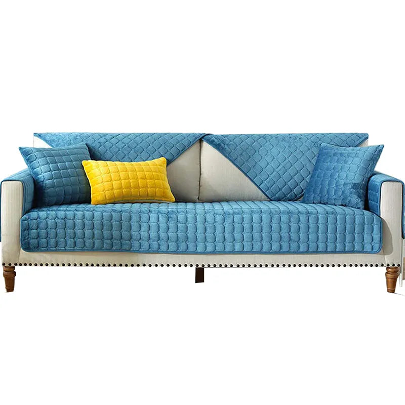 Avtoit | Cozy Soft Thick Plush Non-Slip Sofa Cover