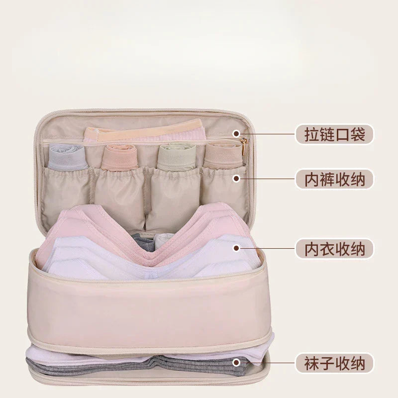 Avtoit | Travella Laundry Organizer | 2 Compartments & Compact | For Underwear & Socks | Light & Sturdy