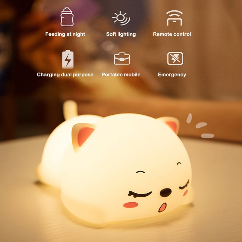 Avtoit | Mini Cat LED Touch Sensor Night Lamp