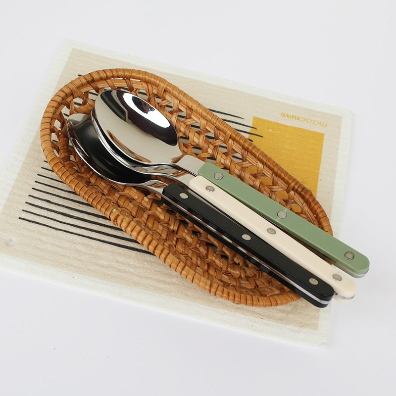 Avtoit | 24-Piece Cutlery Set – Engraved Stainless Steel Flatware for 6 People