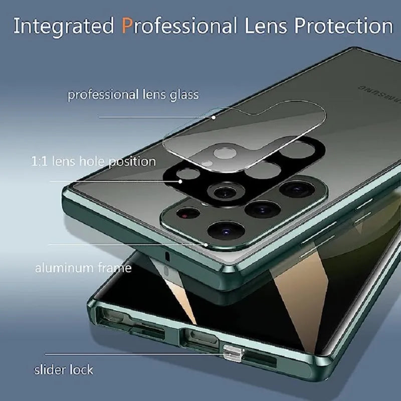 Avtoit | Metal Aluminum Alloy 360 Case with Safety Closure for Samsung Galaxy S24-S23 Series