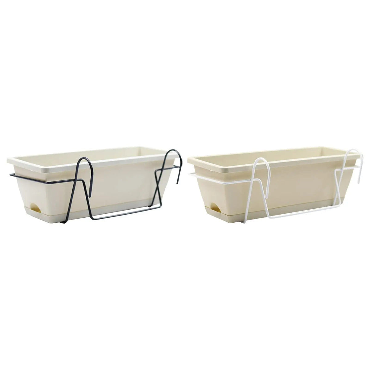Avtoit | Plantivo Railing Planter Box | With Hooks & Drain Tray | 8L Capacity | Weatherproof