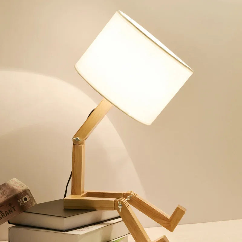 Avtoit | Wooden Table Lamp with Book Holder – Modern Design for Your Home