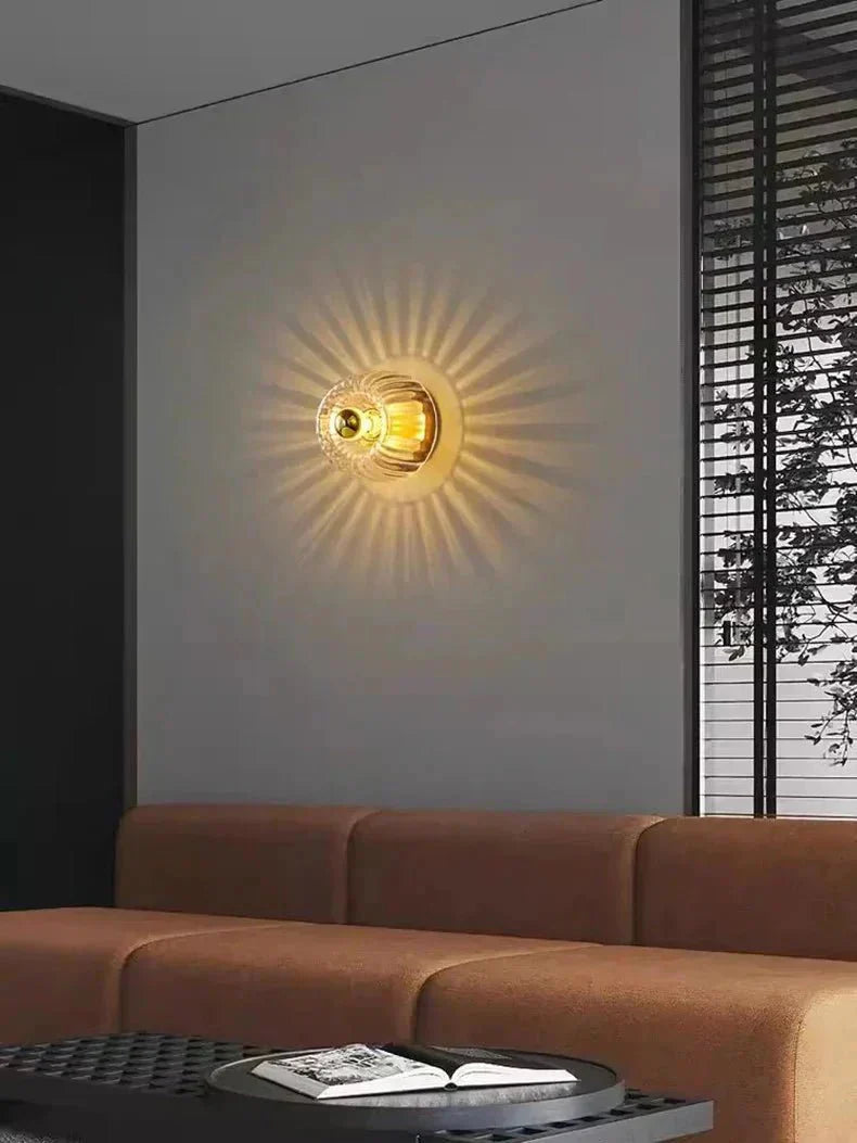 Avtoit | Scandinavian Bauhaus Wall Light – Nordic Glass & Metal Sconce for Modern Interiors