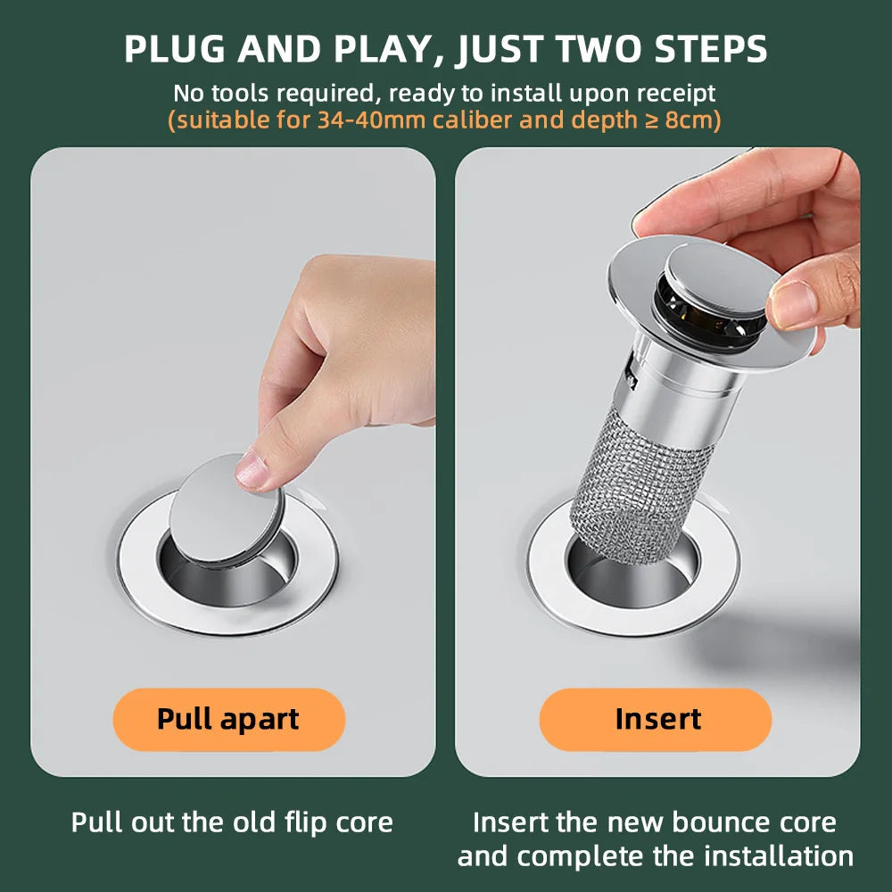 Avtoit | Pop-up Anti Clogging Drain Sink Strainer Filter
