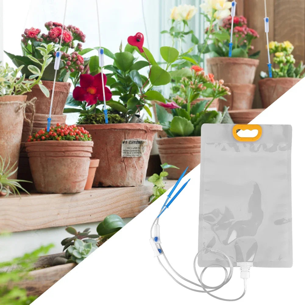 Avtoit | HydroLeaf Drip Bag | 3.5L Water Tank | Dual Outlet & Flow Regulator | For Balcony & Houseplants