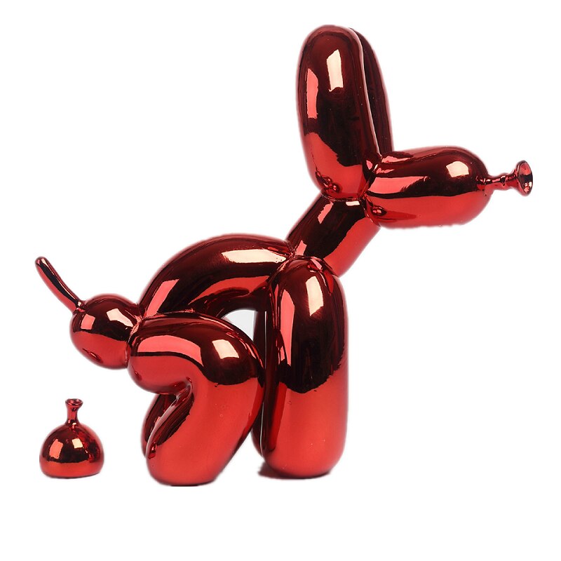 Avtoit | Balloon Dog Sculpture, Balloon Art Statue, Mini Collectible Figure, Home Decor, Resin Figure, Desk Accessories, Room Decoration