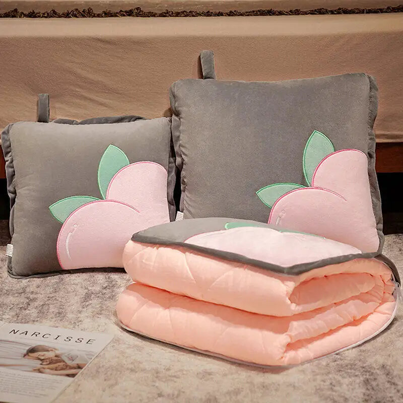 Avtoit | Playful Cartoon Toast Foldable Travel Pillow Blanket