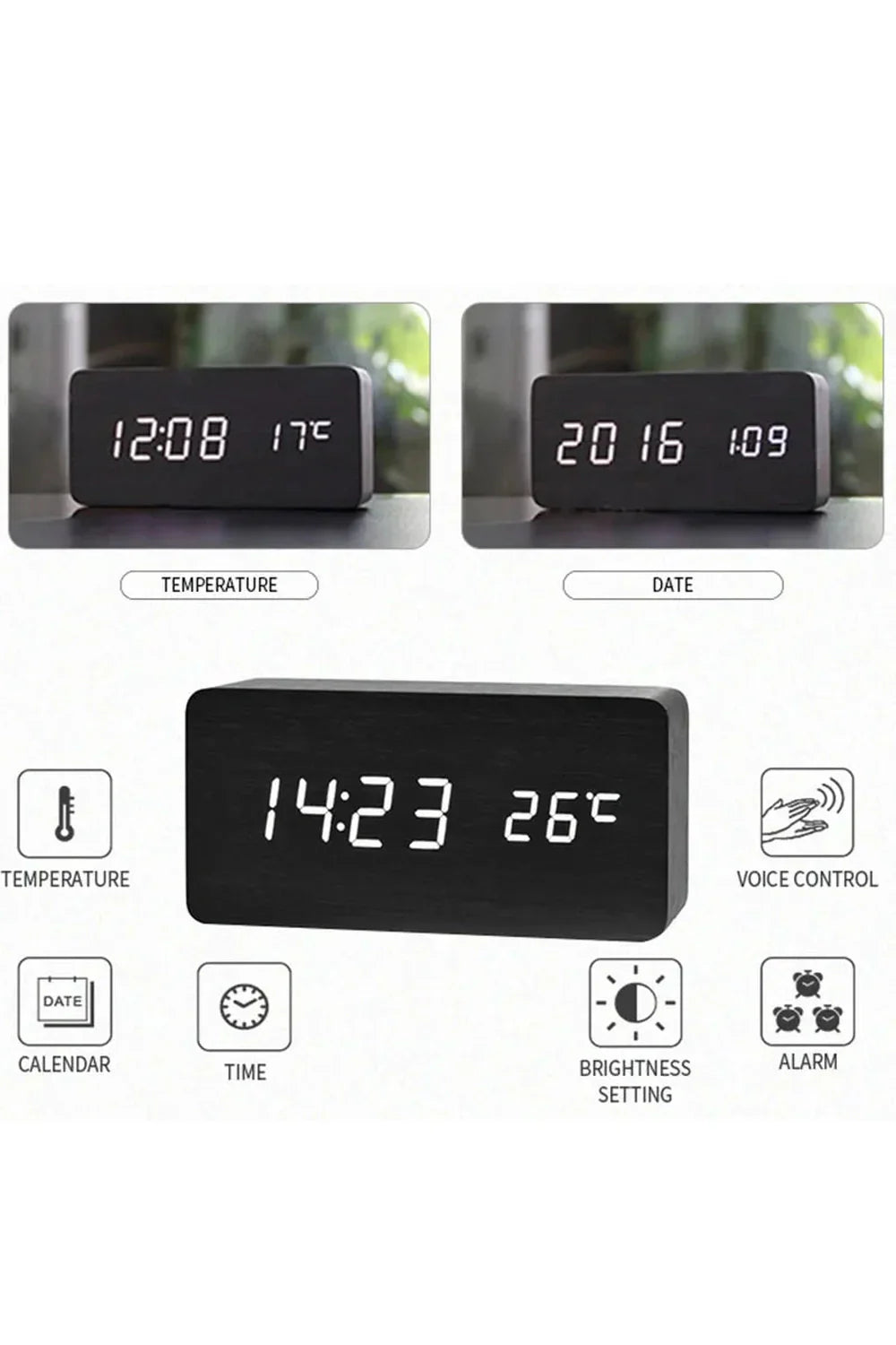 Avtoit | Wood LED Digital Clock